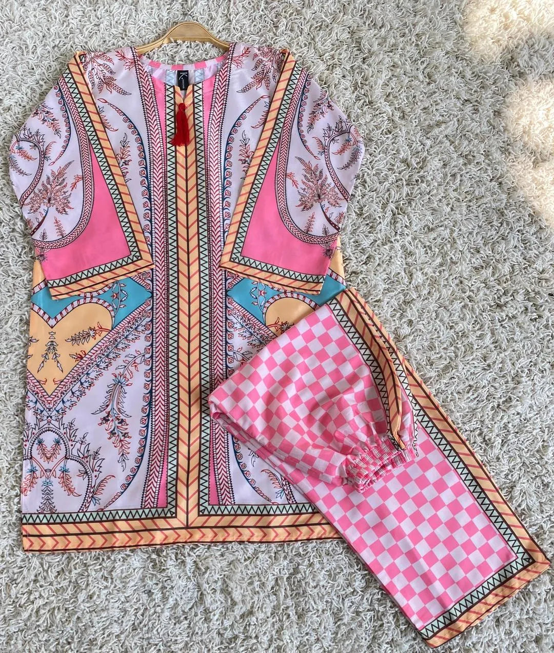 2 Pcs Grip Printed Shirt And Trouser