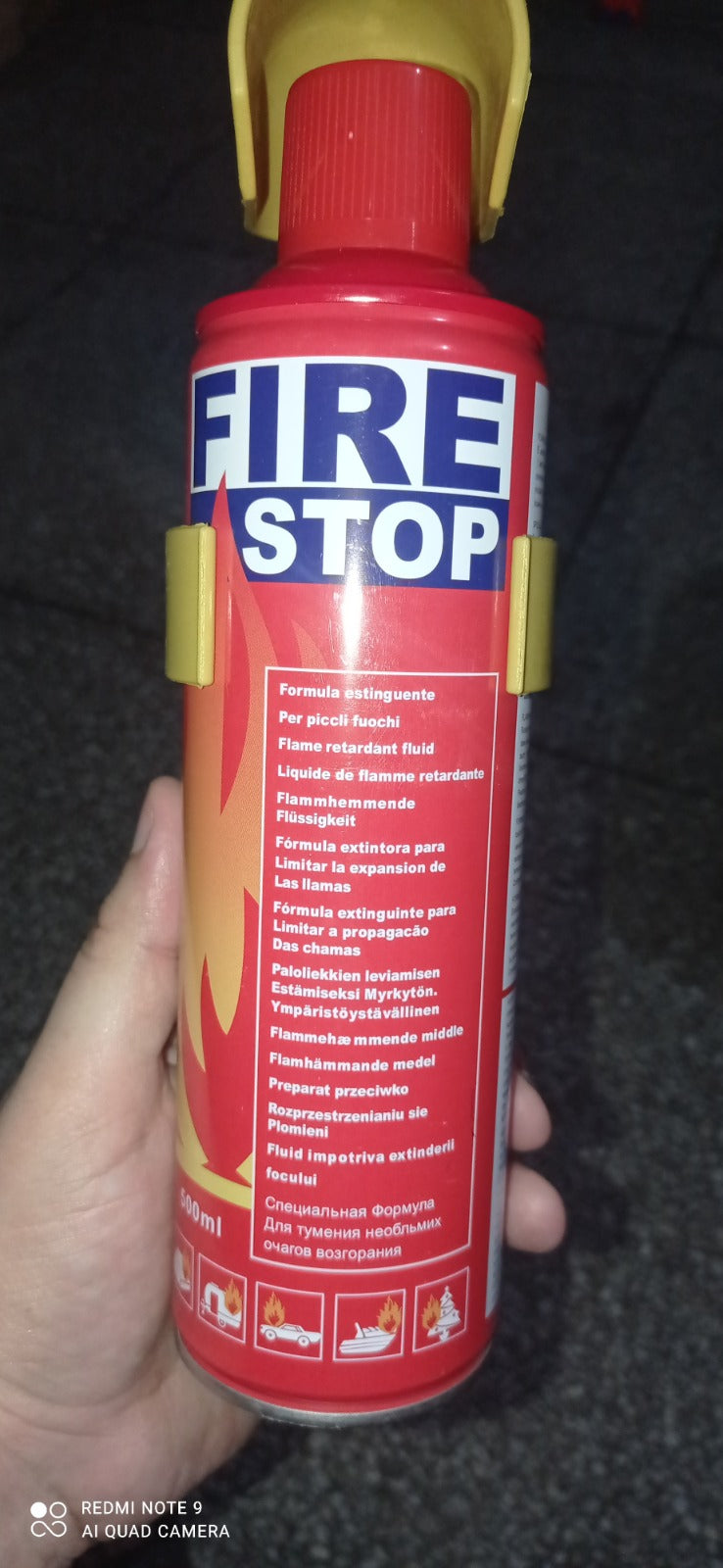 Portable Fire Extinguisher Spray