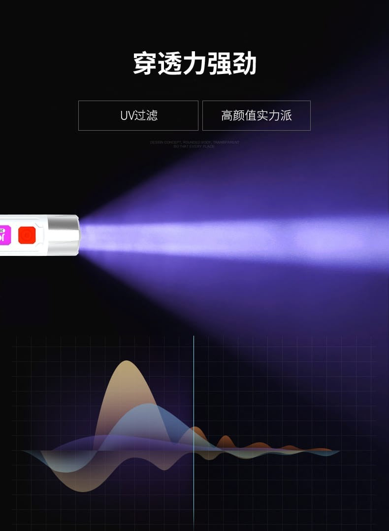 Handheld LED UV Money Detector