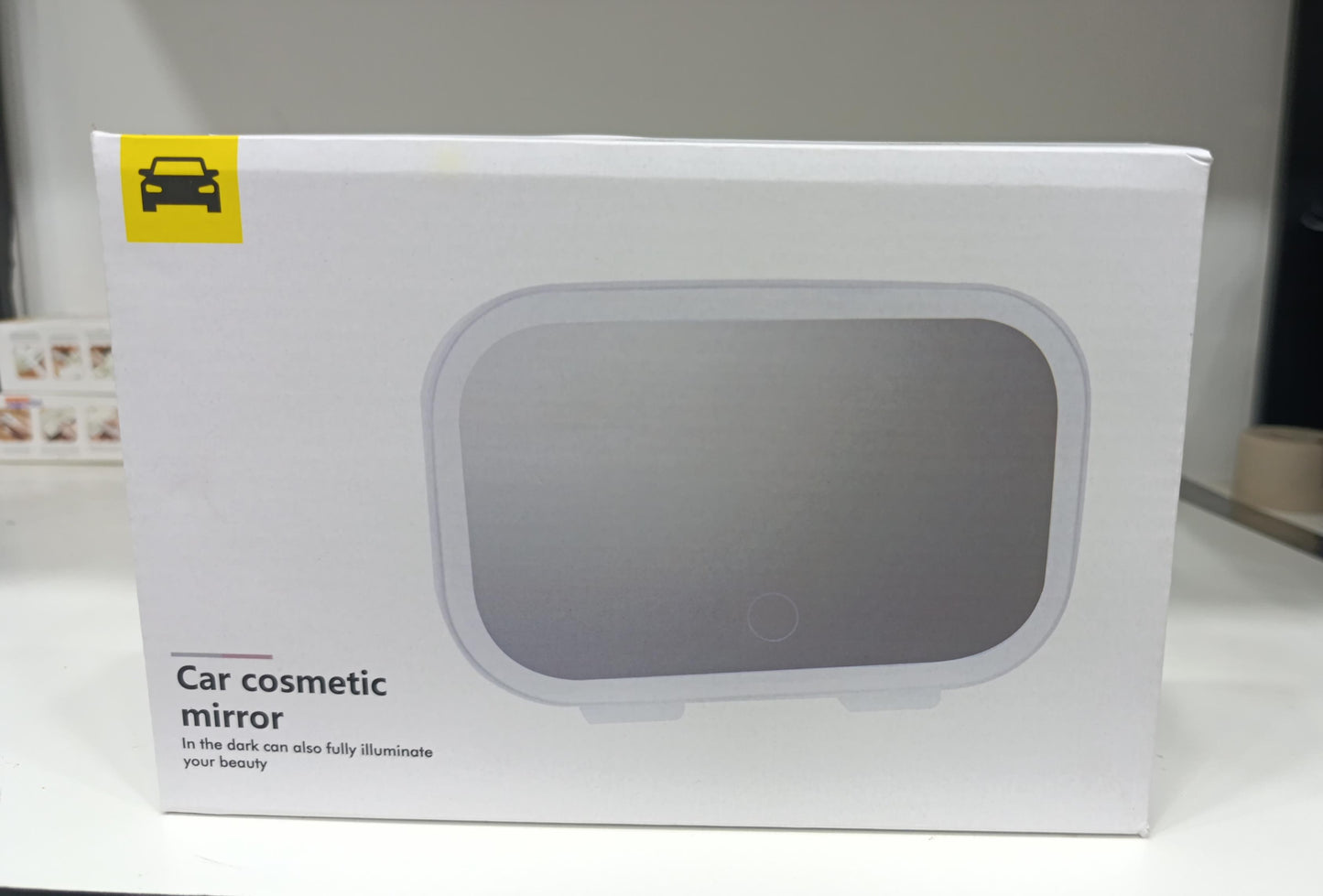 Car Sun Visor Vanity Makeup Mirror With LED Lighting