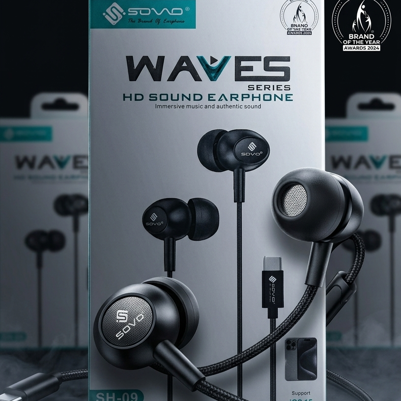 Type-C Earphones with Heavy Bass
