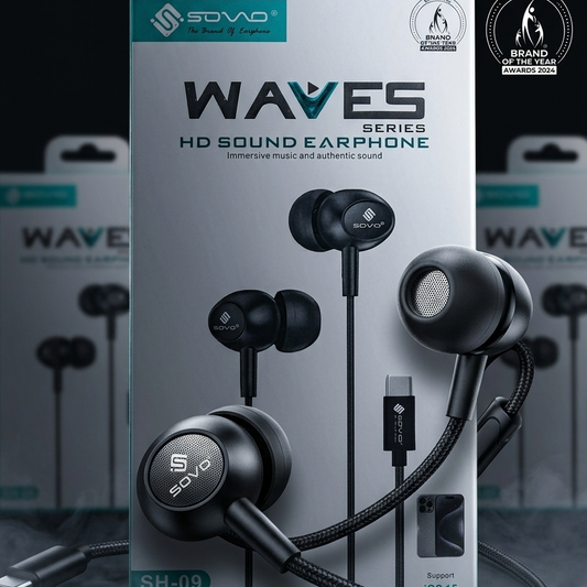 Type-C Earphones with Heavy Bass