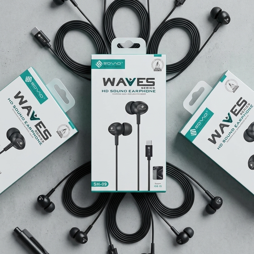 Type-C Earphones with Heavy Bass