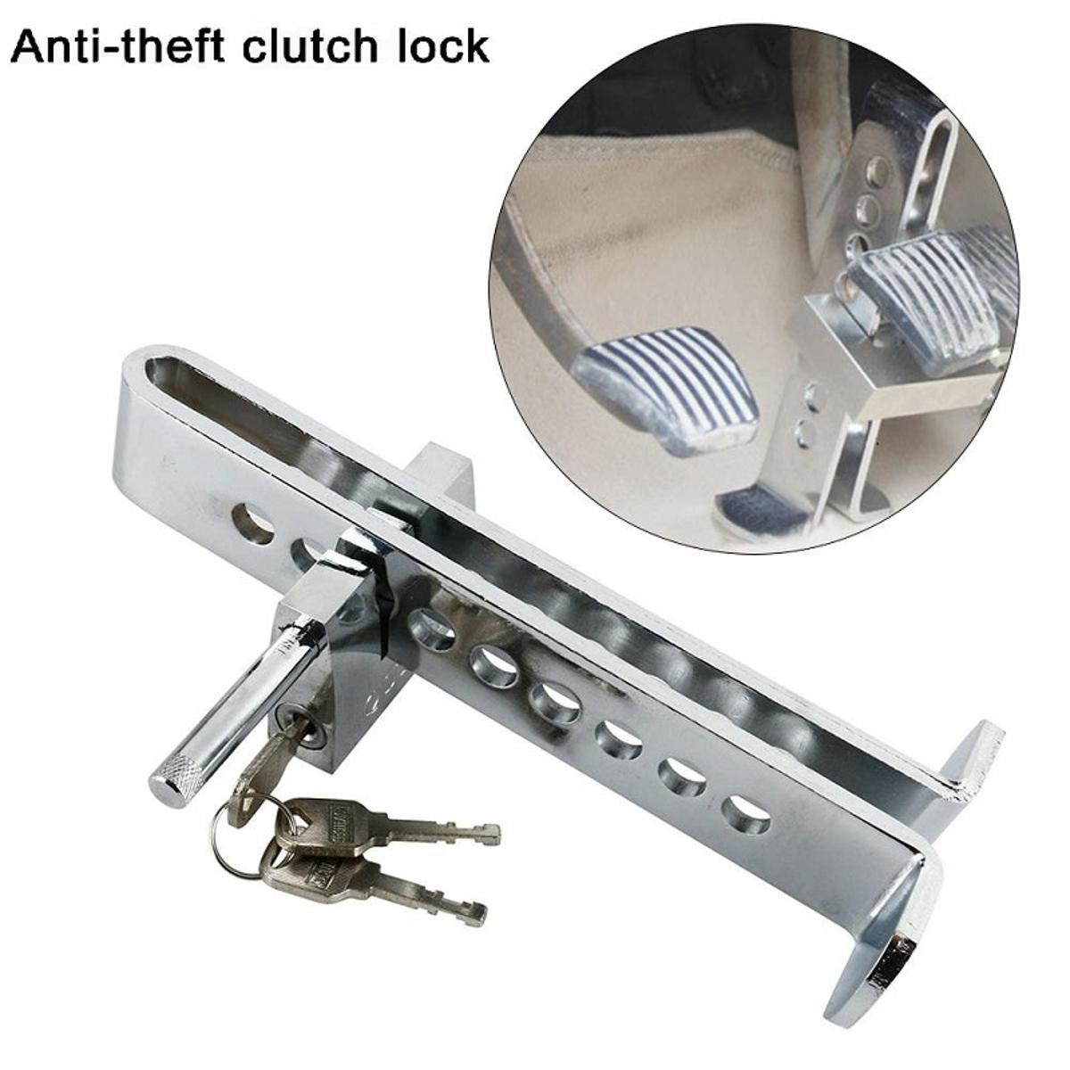 Car Stain Less Steel Anti Theft Brake Clutch Pedal Lock