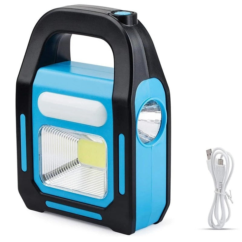 Emergency Rechargeable LED Light With Solar Panel