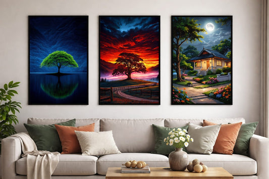 3 Frame Wall Art Set