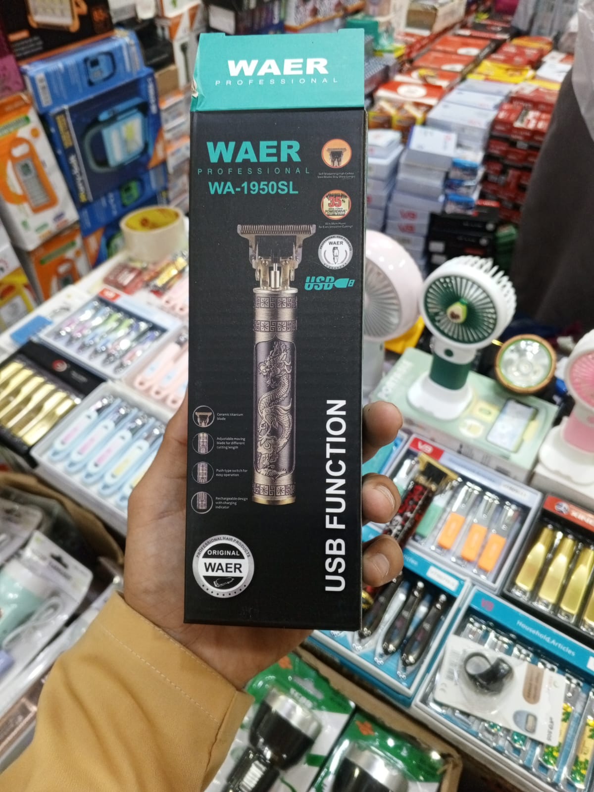 Hair Trimmer Rechargeable Metal Body
