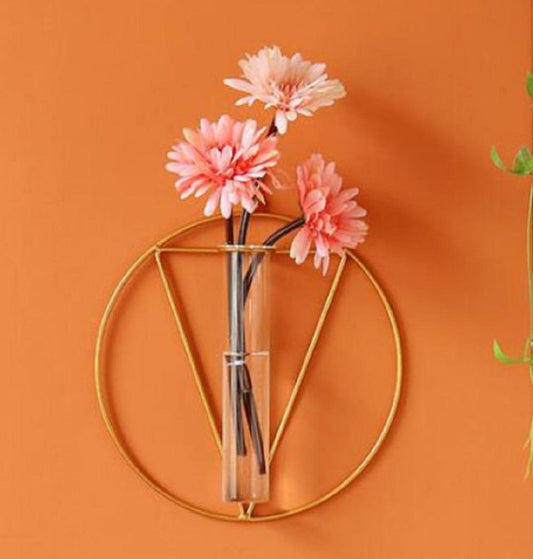 Golden Mirror Vase for Home Decor