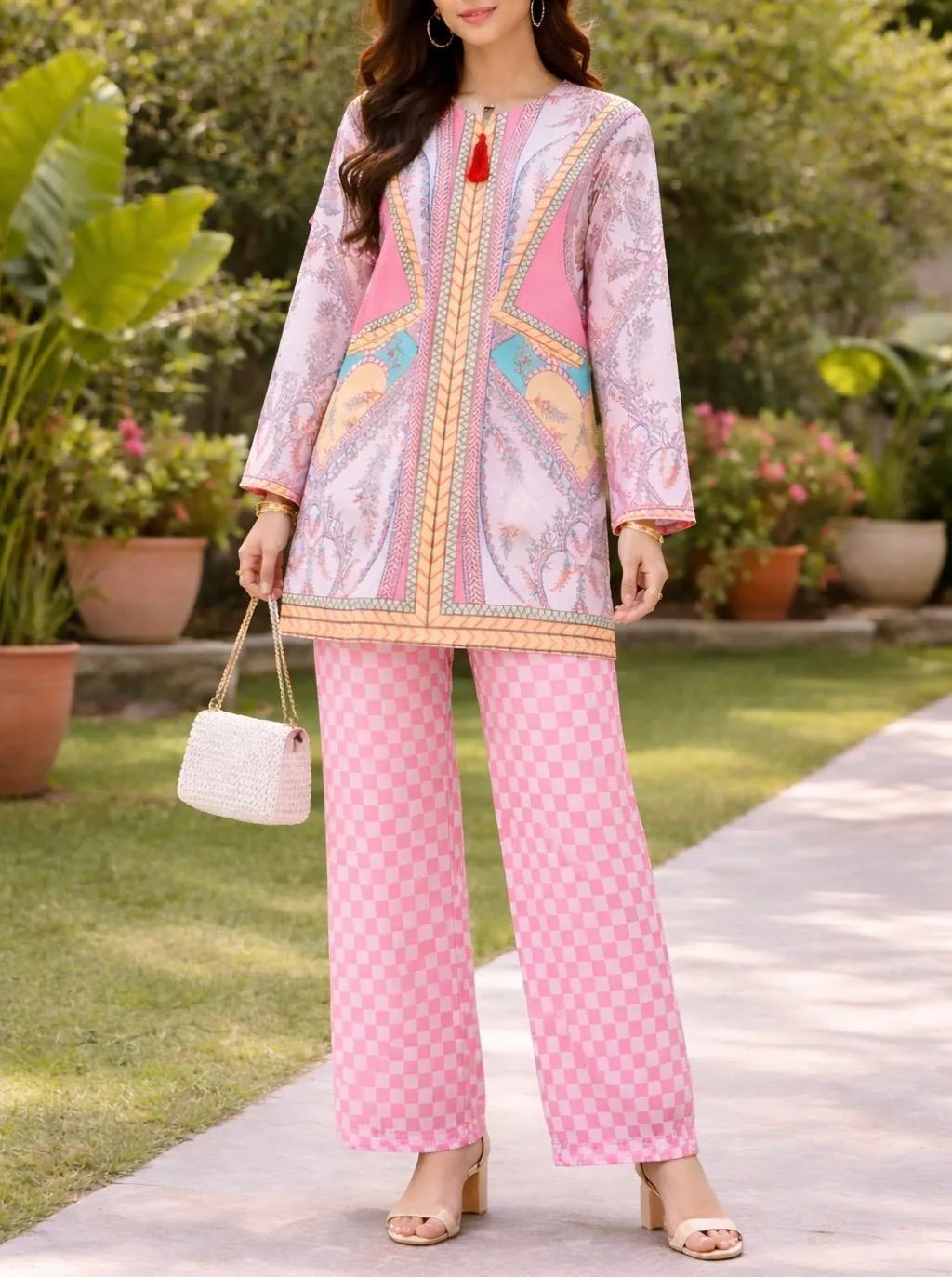 2 Pcs Grip Printed Shirt And Trouser