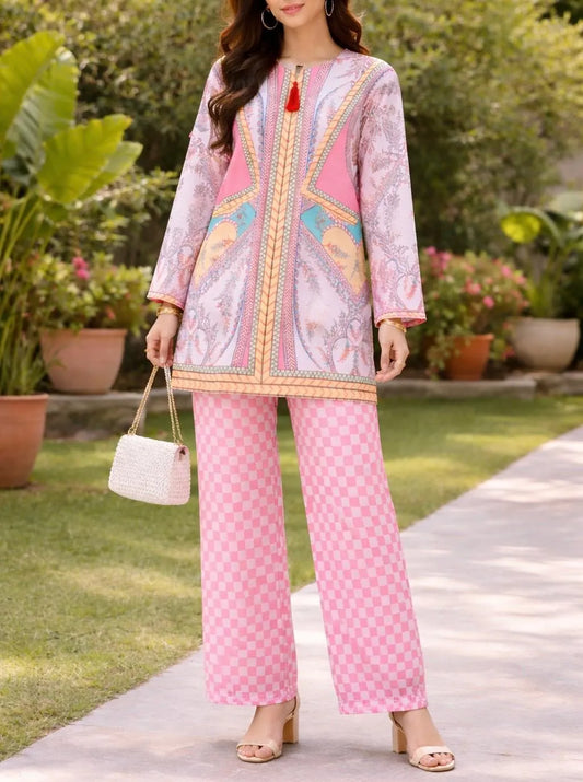 2 Pcs Grip Printed Shirt And Trouser