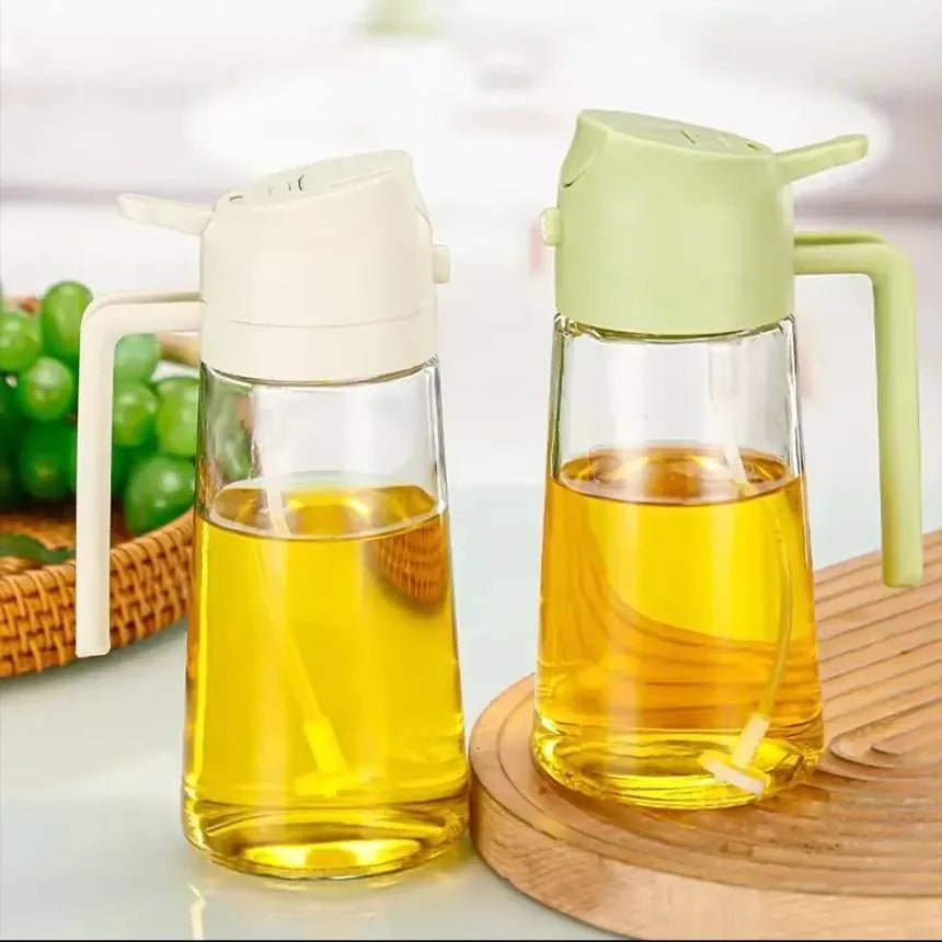 Premium Glass Oil Container with Spray Function