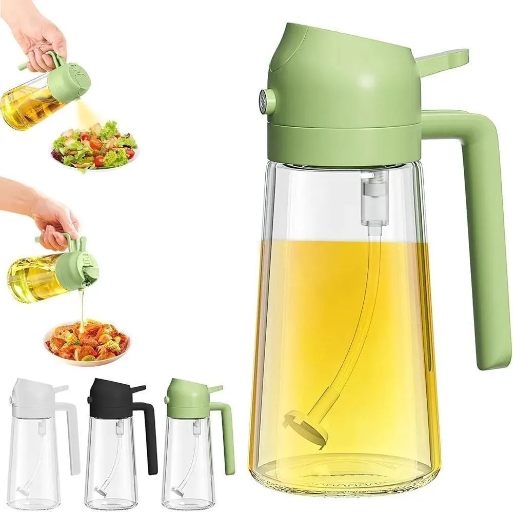 Premium Glass Oil Container with Spray Function